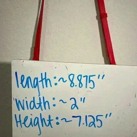 Marc By Marc Jacobs Clear Red Leather Perspex Crossbody Bag Adjustable Strap - Picture 10 of 10